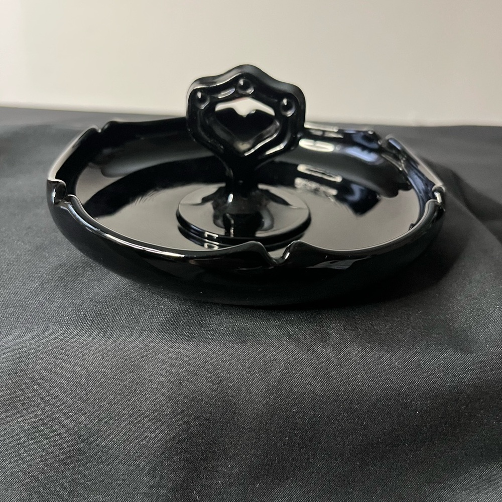 Vintage Elegant Black Amethyst Trinket Dish